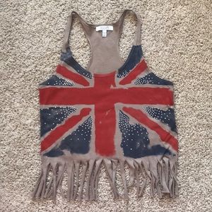 British Flag 🇬🇧 Fringed Tee